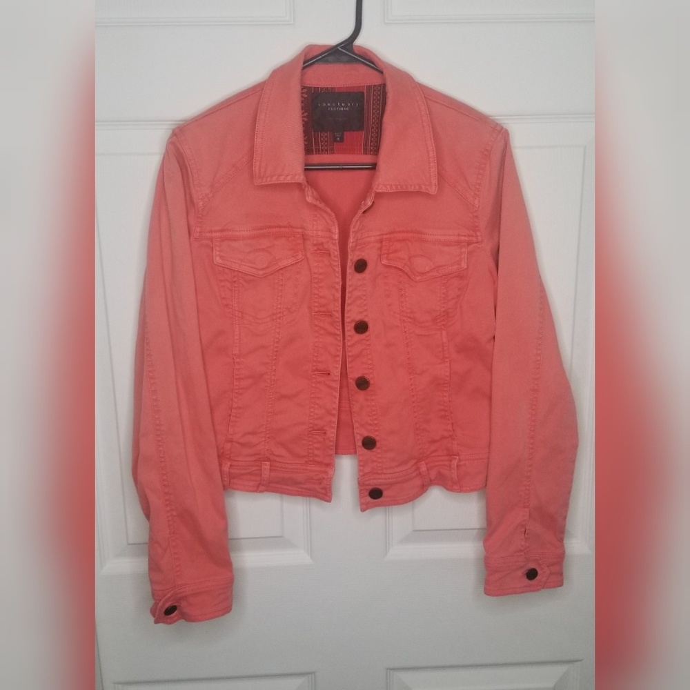 Sanctuary Coral Jean Jacket